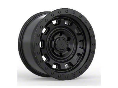 Arena Gunner Satin Black 6-Lug Wheel; 17x9; 0mm Offset (07-13 Sierra 1500)