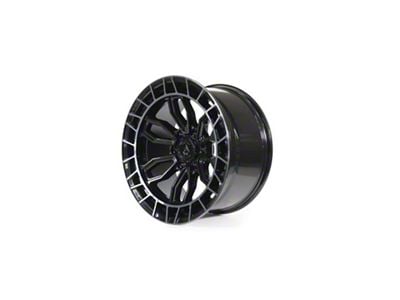 Arena Recon Glossy Black Center with Machined DDT Lip 6-Lug Wheel; 20x10; -18mm Offset (07-13 Sierra 1500)