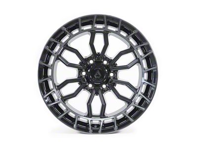 Arena Recon Glossy Black Center with Machined DDT Lip 6-Lug Wheel; 20x10; -18mm Offset (07-13 Sierra 1500)