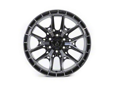 Arena Battle Glossy Black with Machined DDT Face and Lip 6-Lug Wheel; 20x9; 1mm Offset (07-13 Silverado 1500)