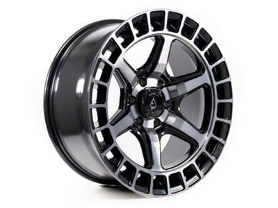 Arena Torque Glossy Black Machined DDT Face and Lip 6-Lug Wheel; 20x9; 1mm Offset (07-13 Silverado 1500)