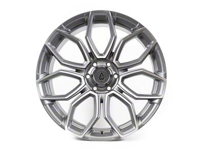 Arena Cobra Texture Gun Metal Machine Clear Coat 6-Lug Wheel; 22x10; -18mm Offset (07-14 Tahoe)