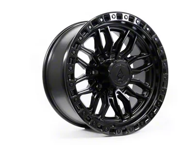 Arena Hustle Satin Black Center with Glossy Black Lip 8-Lug Wheel; 20x9; 0mm Offset (08-10 F-250 Super Duty)