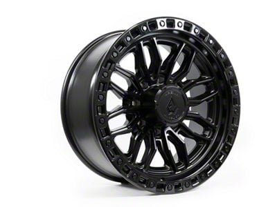 Arena Hustle Satin Black Center with Glossy Black Lip 8-Lug Wheel; 20x9; 0mm Offset (11-16 F-350 Super Duty SRW)