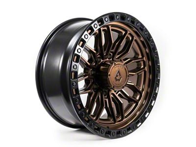 Arena Hustle Smoked Bronze Center with Satin Black Lip 8-Lug Wheel; 20x9; 0mm Offset (11-16 F-350 Super Duty SRW)