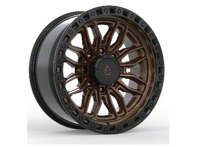 Arena Hustle Smoked Bronze Center with Satin Black Lip 8-Lug Wheel; 20x9; 0mm Offset (11-16 F-350 Super Duty SRW)