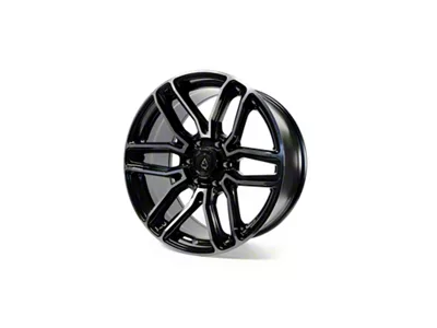 Arena Supreme Glossy Black with Brushed DDT Face Clear 8-Lug Wheel; 20x9; 0mm Offset (11-16 F-350 Super Duty SRW)