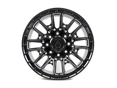 Arena Battle Satin Black 8-Lug Wheel; 20x10; -18mm Offset (15-19 Silverado 3500 HD SRW)