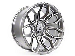 Arena Cobra Texture Gun Metal Machine Clear Coat 6-Lug Wheel; 20x9; 20mm Offset (15-20 Yukon)