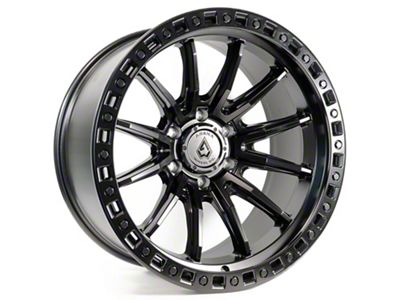 Arena Mission Satin Black 6-Lug Wheel; 17x9; -12mm Offset (19-23 Ranger)