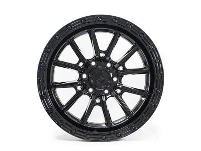 Arena Trek Glossy Black 6-Lug Wheel; 20x9; 20mm Offset (19-23 Ranger)