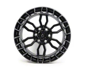 Arena Recon Glossy Black Center with Machined DDT Lip 6-Lug Wheel; 20x9; 1mm Offset (19-25 RAM 1500)