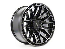 Arena Battle Glossy Black Machined DDT Face and Lip 8-Lug Wheel; 22x10; -18mm Offset (01-06 Sierra 2500 HD)