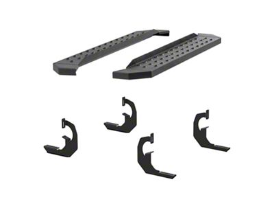 6.50-Inch RidgeStep Running Boards; Textured Black (14-18 Silverado 1500 Regular Cab)