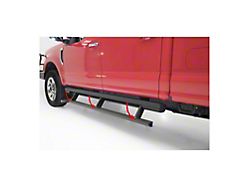 ActionTrac Powered Running Boards; Carbide Black (17-24 F-350 Super Duty SuperCrew)