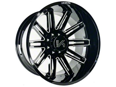 Arkon Off-Road Churchill Gloss Black Milled 8-Lug Wheel; 20x10; -25mm Offset (01-06 Sierra 2500 HD)