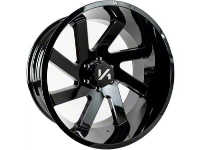 Arkon Off-Road Lincoln Gloss Black Milled 8-Lug Wheel; 22x14; -81mm Offset (01-06 Sierra 2500 HD)