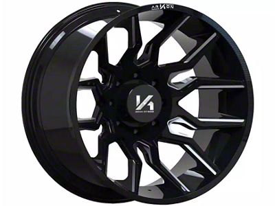 Arkon Off-Road Roosevelt Gloss Black Milled 8-Lug Wheel; 20x10; -25mm Offset (01-06 Sierra 2500 HD)