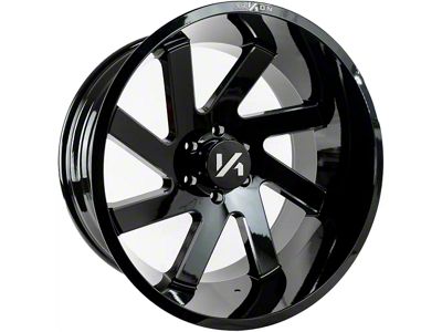 Arkon Off-Road Lincoln Gloss Black Milled 8-Lug Wheel; 22x14; -81mm Offset (01-06 Sierra 3500 HD SRW)