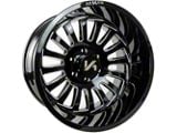 Arkon Off-Road Alexander Gloss Black Milled 8-Lug Wheel; 22x12; -51mm Offset (01-06 Silverado 2500 HD)