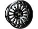 Arkon Off-Road Alexander Gloss Black Milled 8-Lug Wheel; Left Directional; 20x12; -51mm Offset (03-09 RAM 2500)