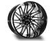 Arkon Off-Road Apollo Gloss Black Milled 8-Lug Wheel; 24x14; -81mm Offset (03-09 RAM 2500)