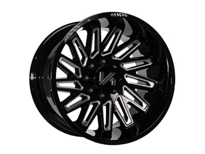 Arkon Off-Road Armstrong Gloss Black Milled 8-Lug Wheel; Left Directional; 20x12; -51mm Offset (03-09 RAM 2500)