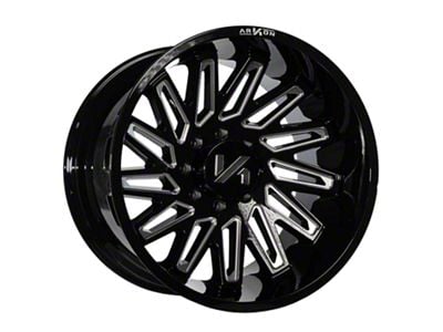 Arkon Off-Road Armstrong Gloss Black Milled 8-Lug Wheel; Right Directional; 20x12; -51mm Offset (03-09 RAM 2500)