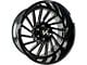 Arkon Off-Road Caesar Gloss Black Milled 8-Lug Wheel; 20x10; -25mm Offset (03-09 RAM 2500)