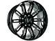 Arkon Off-Road Churchill Gloss Black Milled 8-Lug Wheel; ; 22x12; -51mm Offset (03-09 RAM 2500)