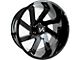 Arkon Off-Road Lincoln Gloss Black Milled 8-Lug Wheel; 20x10; -25mm Offset (03-09 RAM 2500)