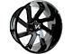 Arkon Off-Road Lincoln Gloss Black Milled 8-Lug Wheel; Right Directional; 20x10; -25mm Offset (03-09 RAM 2500)