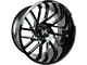 Arkon Off-Road Mandela Gloss Black Milled 8-Lug Wheel; 22x12; -51mm Offset (03-09 RAM 2500)