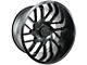 Arkon Off-Road Mandela Satin Black 8-Lug Wheel; Right Directional; 20x12; -51mm Offset (03-09 RAM 2500)