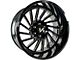 Arkon Off-Road Caesar Gloss Black Milled 8-Lug Wheel; 20x10; -25mm Offset (03-09 RAM 3500)