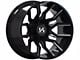 Arkon Off-Road Roosevelt Gloss Black Milled 8-Lug Wheel; 20x12; -51mm Offset (03-09 RAM 3500 SRW)