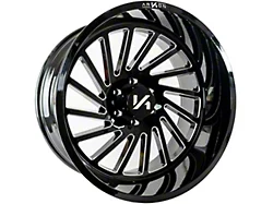 Arkon Off-Road Caesar Gloss Black Milled 6-Lug Wheel; 22x12; -51mm Offset (04-08 F-150)