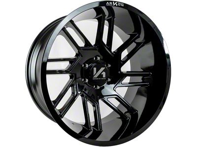 Arkon Off-Road DaVinci Gloss Black 6-Lug Wheel; Right Directional; 20x10; -25mm Offset (04-08 F-150)