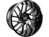 Arkon Off-Road Mandela Gloss Black Milled 6-Lug Wheel; Right Directional; 20x10; -25mm Offset (04-08 F-150)