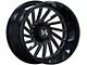 Arkon Off-Road Caesar Gloss Black Milled 6-Lug Wheel; Left Directional; 20x12; -51mm Offset (07-13 Sierra 1500)