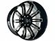 Arkon Off-Road Churchill Gloss Black Milled 6-Lug Wheel; 20x10; -25mm Offset (07-13 Sierra 1500)