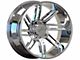 Arkon Off-Road DaVinci Chrome 6-Lug Wheel; Left Directional; 20x12; -51mm Offset (07-13 Sierra 1500)