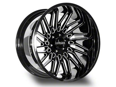 Arkon Off-Road Apollo Gloss Black Milled 6-Lug Wheel; 22x12; -51mm Offset (07-13 Silverado 1500)