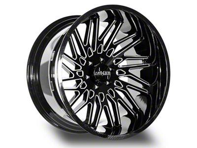 Arkon Off-Road Apollo Gloss Black Milled 6-Lug Wheel; 22x12; -51mm Offset (07-14 Tahoe)