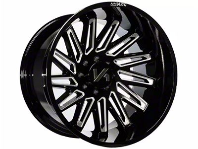 Arkon Off-Road Armstrong Gloss Black Milled 6-Lug Wheel; Left Directional; 20x10; -25mm Offset (07-14 Tahoe)