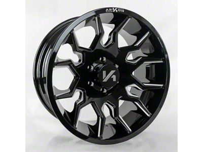 Arkon Off-Road Roosevelt Gloss Black with Milled Edges 6-Lug Wheel; 20x10; -25mm Offset (07-14 Tahoe)