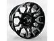 Arkon Off-Road Roosevelt Gloss Black with Milled Edges 6-Lug Wheel; 20x10; -25mm Offset (07-14 Tahoe)