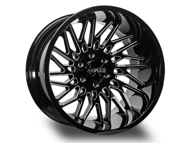 Arkon Off-Road Apollo Gloss Black Milled 6-Lug Wheel; 20x12; -51mm Offset (09-14 F-150)