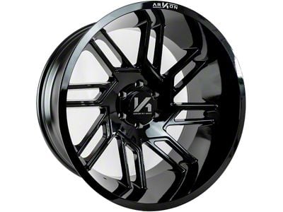 Arkon Off-Road DaVinci Gloss Black 6-Lug Wheel; Right Directional; 20x10; -25mm Offset (09-14 F-150)