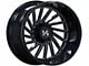 Arkon Off-Road Caesar Gloss Black Milled 5-Lug Wheel; Right Directional; 20x12; -51mm Offset (09-18 RAM 1500)